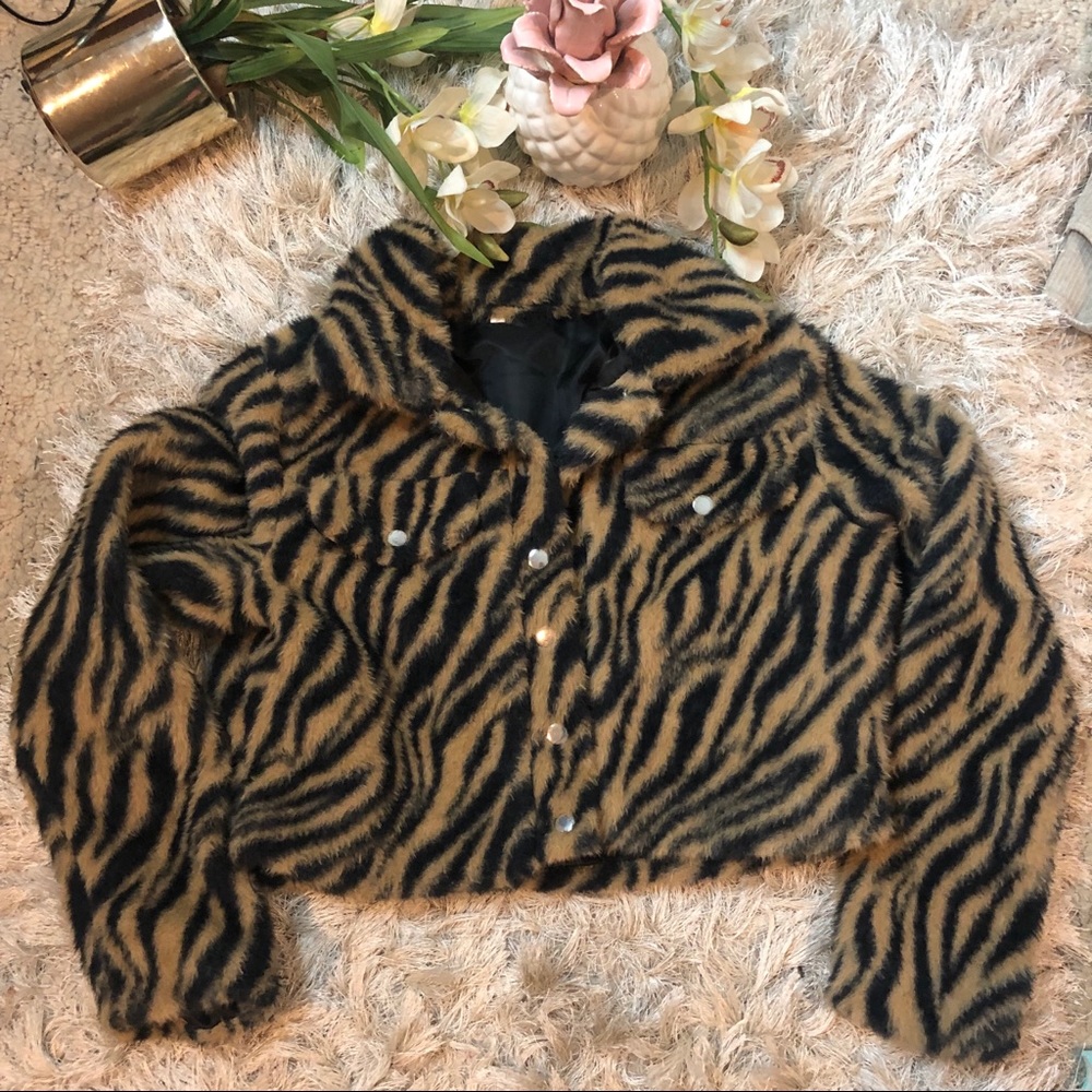 Cropped Tiger Jacket - image 1